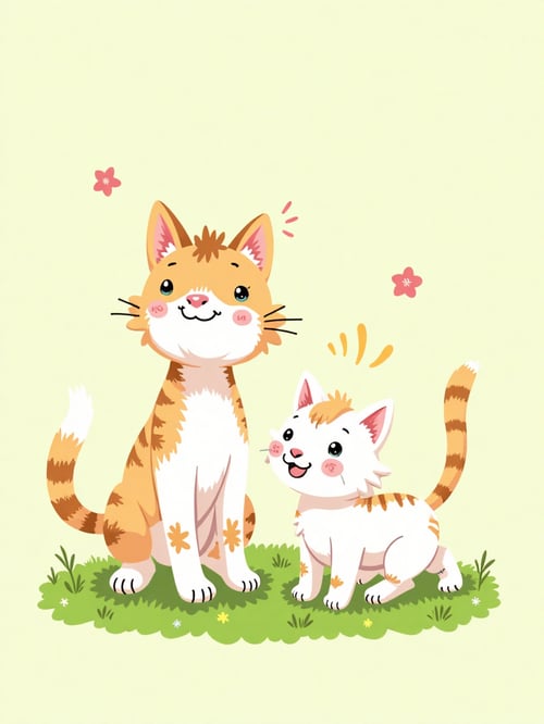 猫咪插画设计 by 懿轩 on Tensor.Art