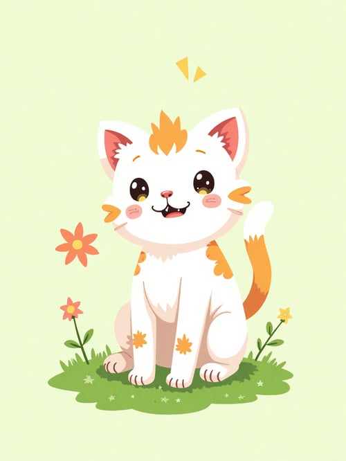 猫咪插画设计 by 懿轩 on Tensor.Art