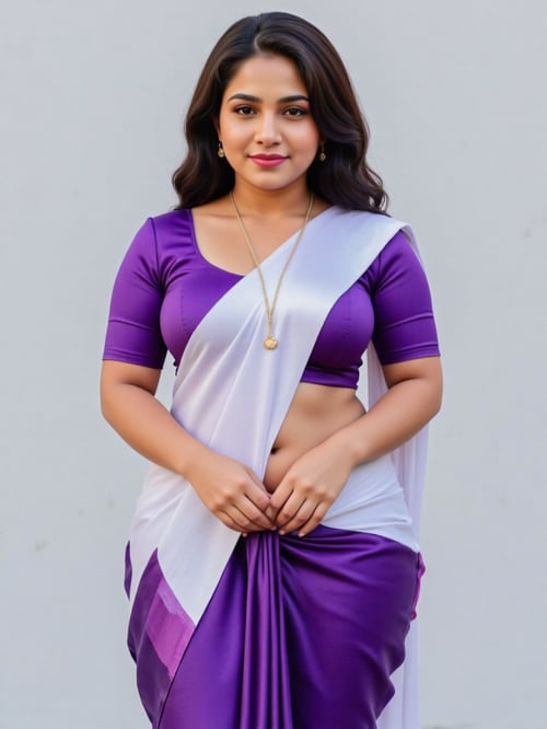 Purple Saree by Warrior II on Tensor.Art