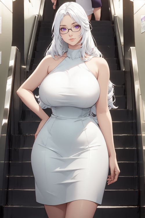 Clothes | Western White Dress [SD/Pony] by SoLegiT on Tensor.Art