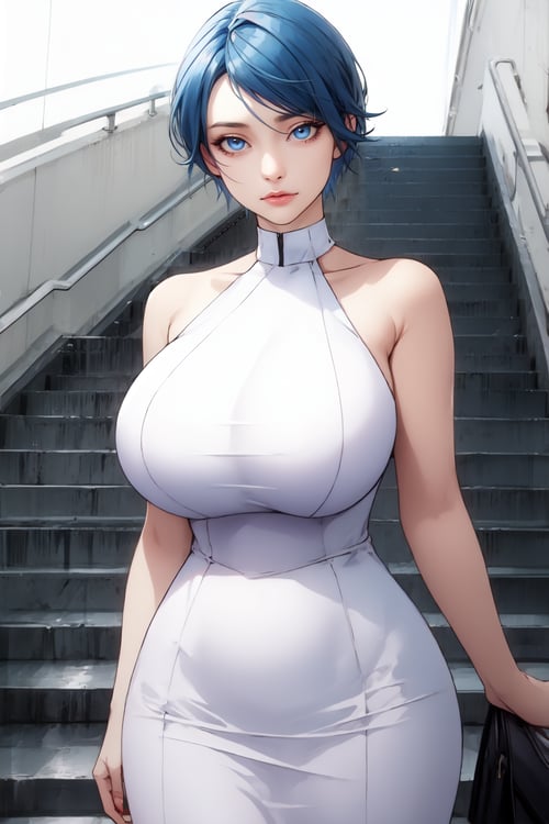 Clothes | Western White Dress [SD/Pony] by SoLegiT on Tensor.Art