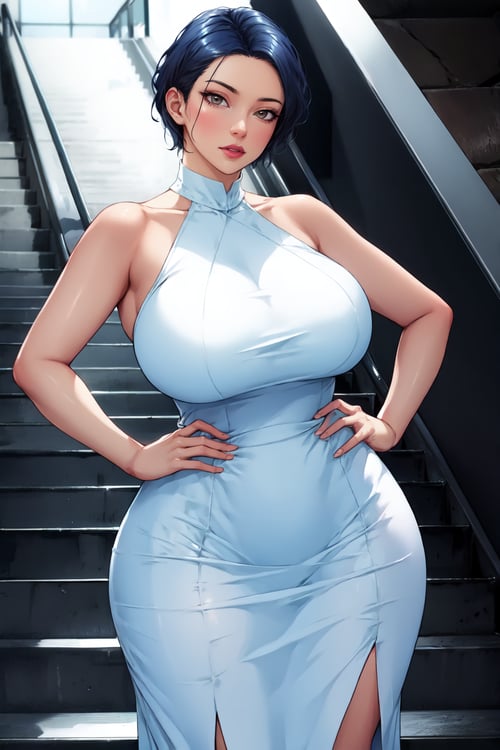 Clothes | Western White Dress [SD/Pony] by SoLegiT on Tensor.Art
