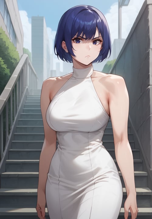Clothes | Western White Dress [SD/Pony] by SoLegiT on Tensor.Art