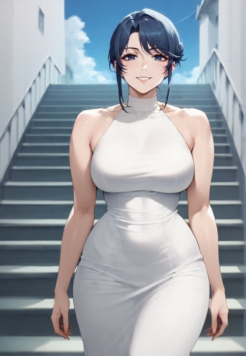 Clothes | Western White Dress [SD/Pony] by SoLegiT on Tensor.Art