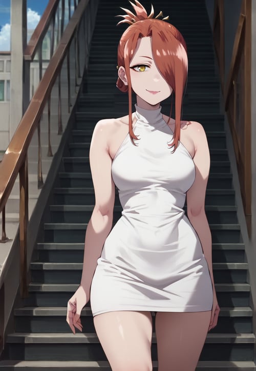 Clothes | Western White Dress [SD/Pony] by SoLegiT on Tensor.Art