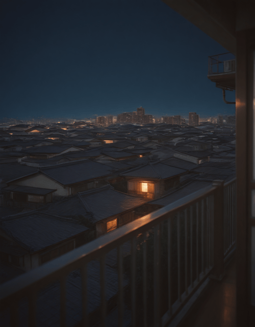 Japanese apartment balcony by MMMW on Tensor.Art