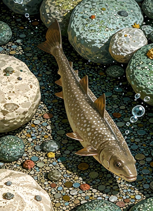 岩魚(イワナ)-char fish by あなた on Tensor.Art