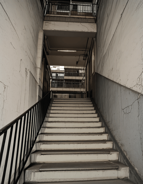 Stairs in the ruins by MMMW on Tensor.Art
