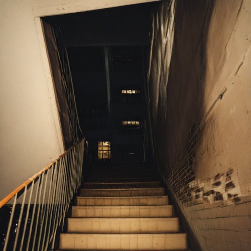 Stairs in the ruins by MMMW on Tensor.Art