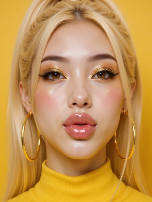 Glossy Glitter Makeup  by @a_isthetic on Tensor.Art