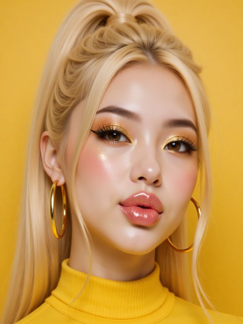 Glossy Glitter Makeup  by @a_isthetic on Tensor.Art