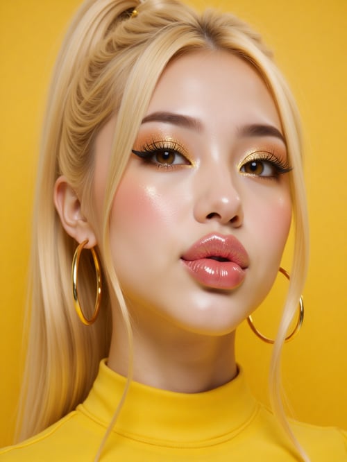 Glossy Glitter Makeup  by @a_isthetic on Tensor.Art