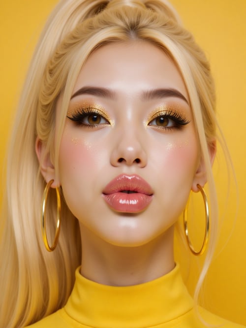 Glossy Glitter Makeup  by @a_isthetic on Tensor.Art