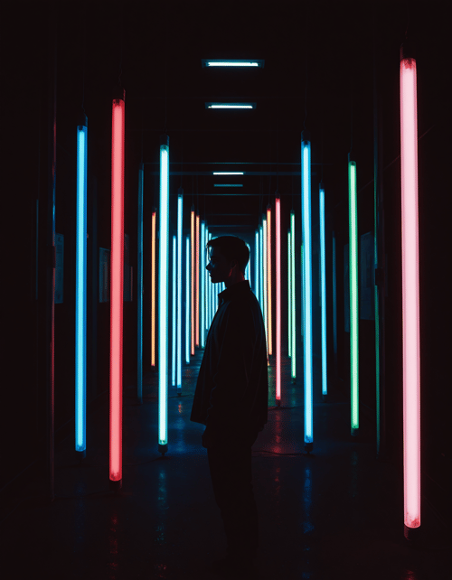 Fluorescent light pole by MMMW on Tensor.Art