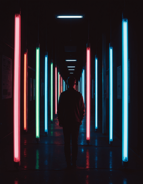 Fluorescent light pole by MMMW on Tensor.Art
