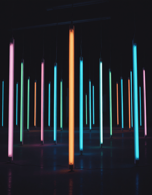 Fluorescent light pole by MMMW on Tensor.Art