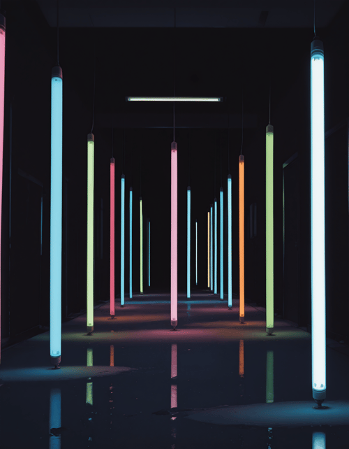 Fluorescent light pole by MMMW on Tensor.Art