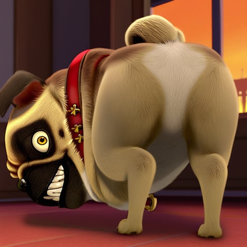 Precious Pug (The Nut Job) by Xposing_Organisms on Tensor.Art