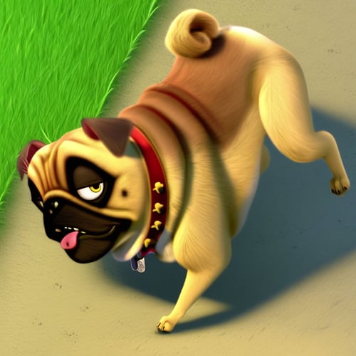 Precious Pug (The Nut Job) by Xposing_Organisms on Tensor.Art