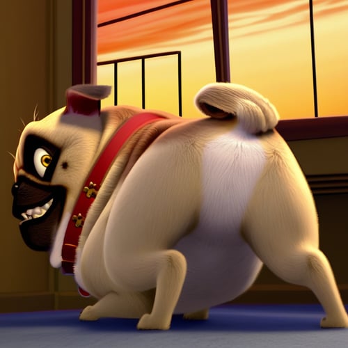 Precious Pug (The Nut Job) by Xposing_Organisms on Tensor.Art