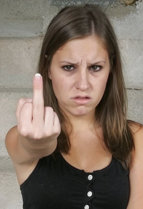 Flipping Off by BigFatGG on Tensor.Art