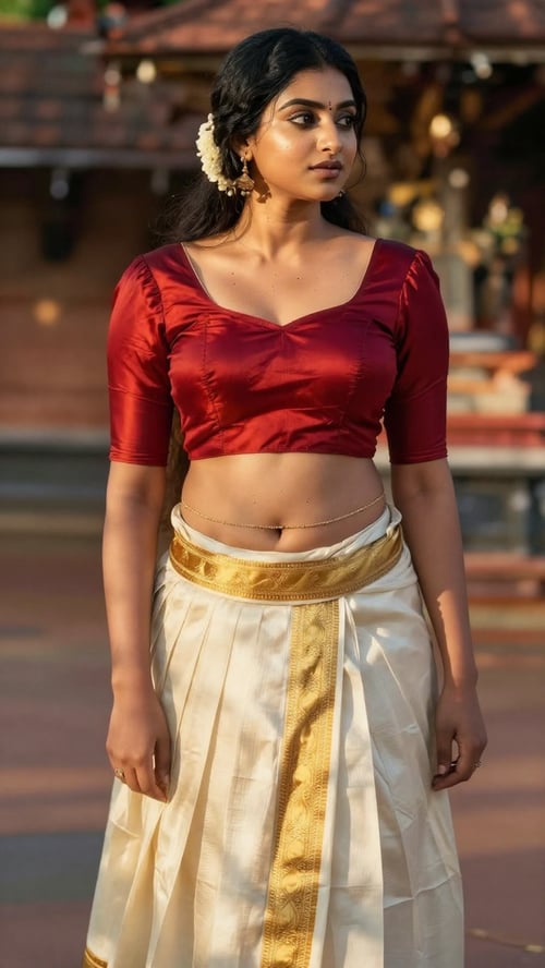 Pavada kerala traditional  by AI factory on Tensor.Art