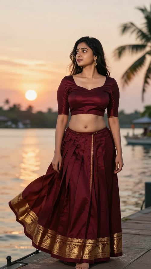 Pavada kerala traditional  by AI factory on Tensor.Art