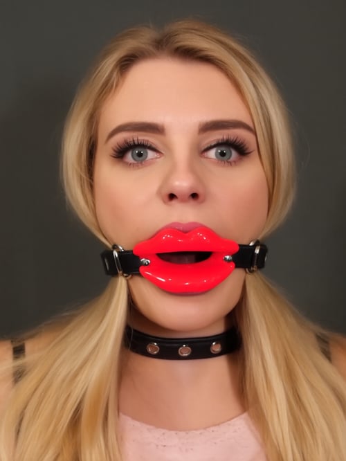 QWEN - Silicone Lip Gag by user_849963720225359369 on Tensor.Art