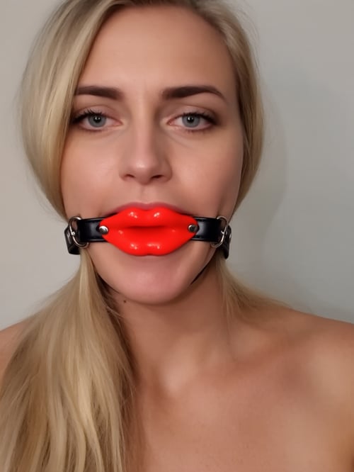 QWEN - Silicone Lip Gag by user_849963720225359369 on Tensor.Art