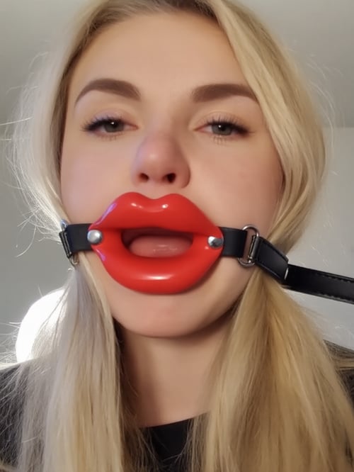 QWEN - Silicone Lip Gag by user_849963720225359369 on Tensor.Art
