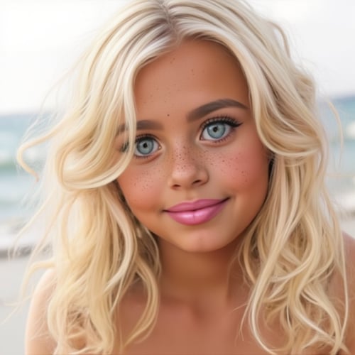 Young Teenage Girl Face by S.Lexi on Tensor.Art