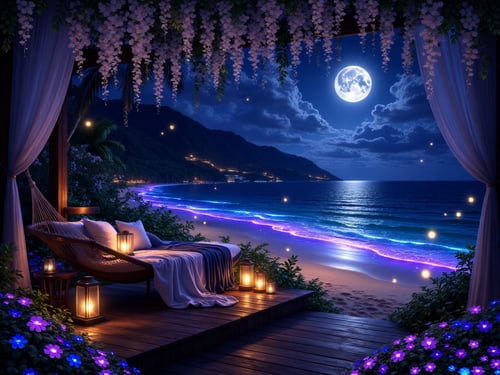 Moonlit ocean 2 by user_947551721930902398 on Tensor.Art