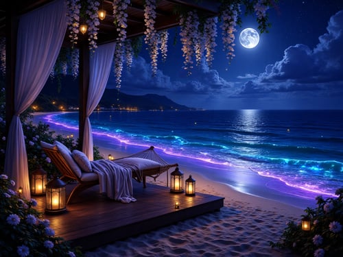 Moonlit ocean 2 by user_947551721930902398 on Tensor.Art