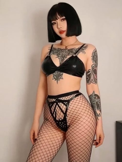 Fishnet pantyhose by user_962961393500345146 on Tensor.Art
