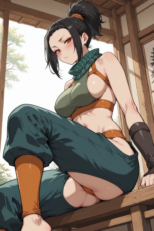 afro samurai female ninja by Wolfrun on Tensor.Art