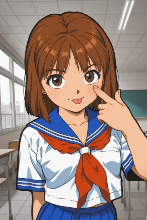 ジャンケンゲーム あっち向いてホイ!の女の子 by daretoku-2 on Tensor.Art