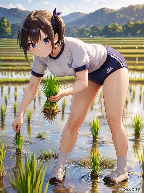 ブルマ田植え by らび@kiyoka_succubus on Tensor.Art
