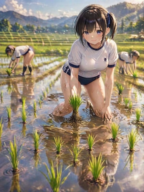 ブルマ田植え by らび@kiyoka_succubus on Tensor.Art