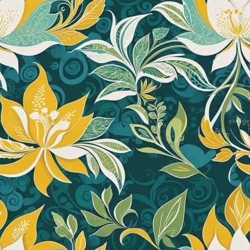 batik modern hijau by HUNT on Tensor.Art