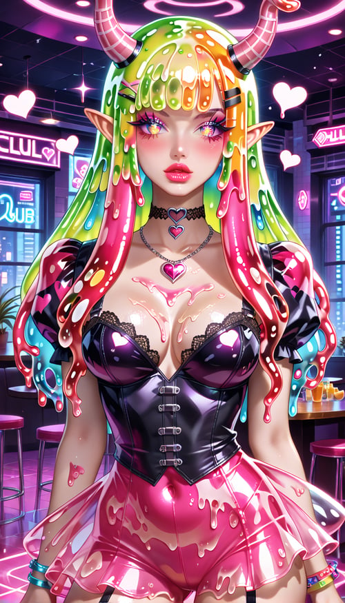 Anime Slime Girl Colorful Fantasy Detail 2.5D  by WaifuSlimey on Tensor.Art