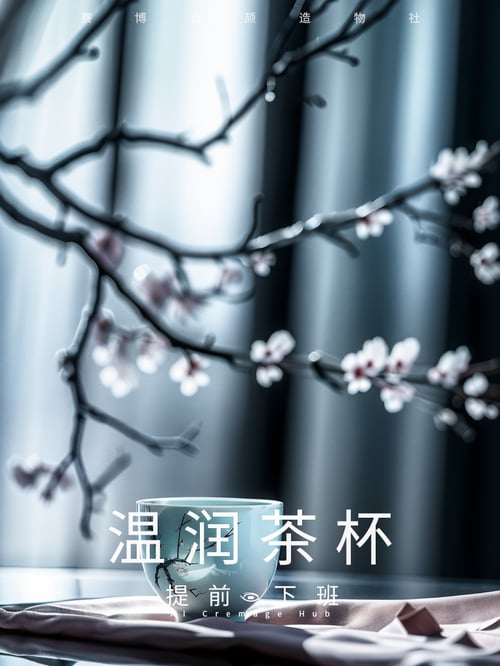 产品摄影，清幽淡雅的古典茶杯 by 毒法师 on Tensor.Art