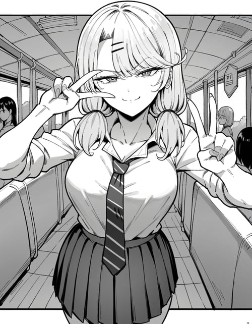 Ria Nishizono (Iribitari Gal ni Manko Tsukawasete) by GleamingBlue on Tensor.Art