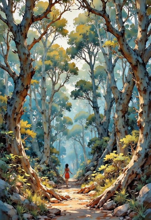 Watercolor painting by Adel_AI on Tensor.Art