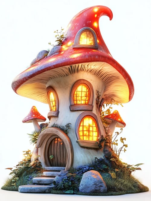 梦幻蘑菇小屋-flux1.0 by ai老头 on Tensor.Art