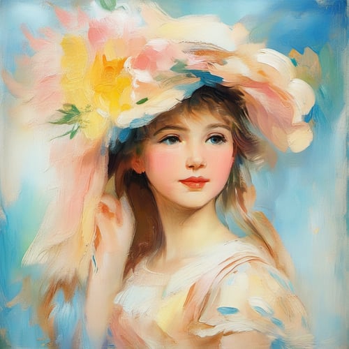 midjourney_YoungGirlInAFlowerHat by mb76 on Tensor.Art