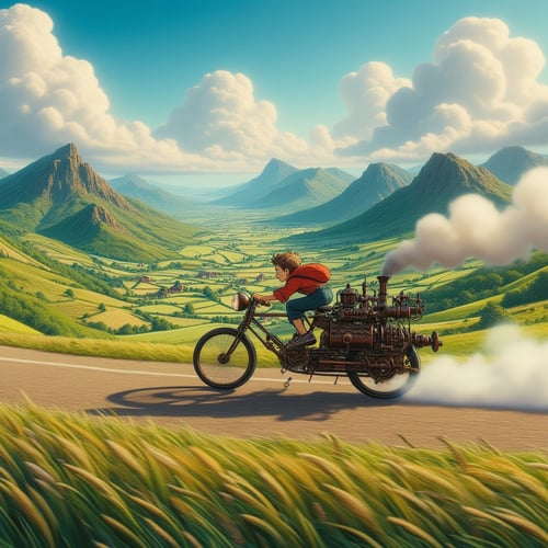 [ABM] Anime Studio Ghibli Style by Azwar Black Mask on Tensor.Art