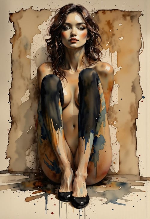 Watercolor painting by Adel_AI on Tensor.Art