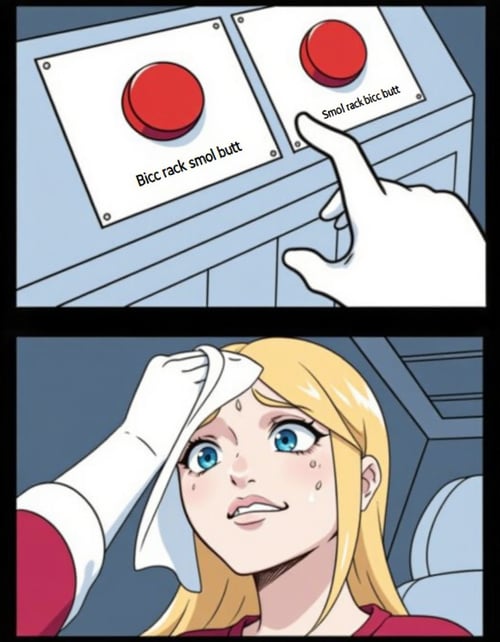 Daily Struggle / Two Buttons Meme by MacrossManiac on Tensor.Art