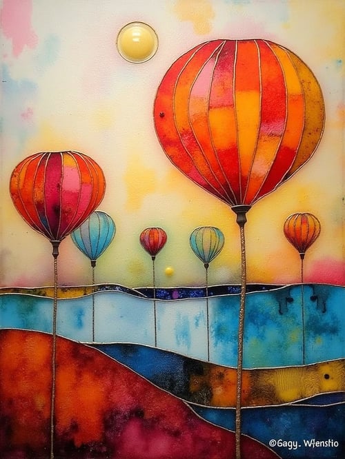Encaustic  by MyraReed on Tensor.Art