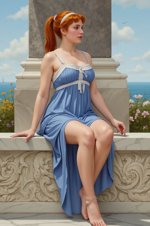 John William Godward Style by PepeTHunter on Tensor.Art